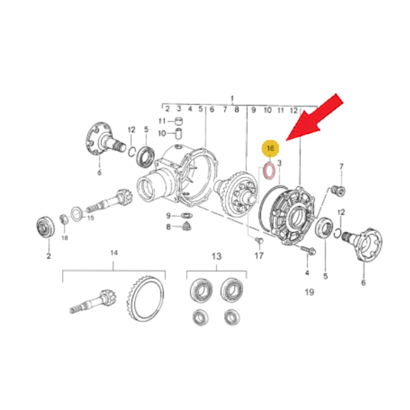 Porsche Adjusting Washer – 993 2300-8900  964-332-216-00