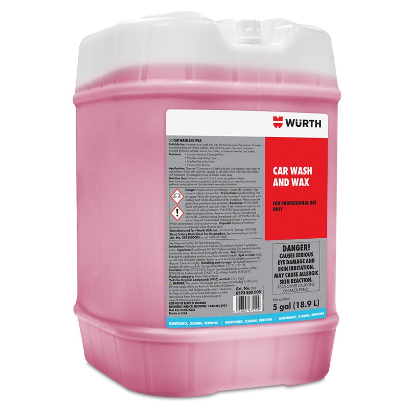 Porsche Car Wash and Wax 5 Gallon  0893800005