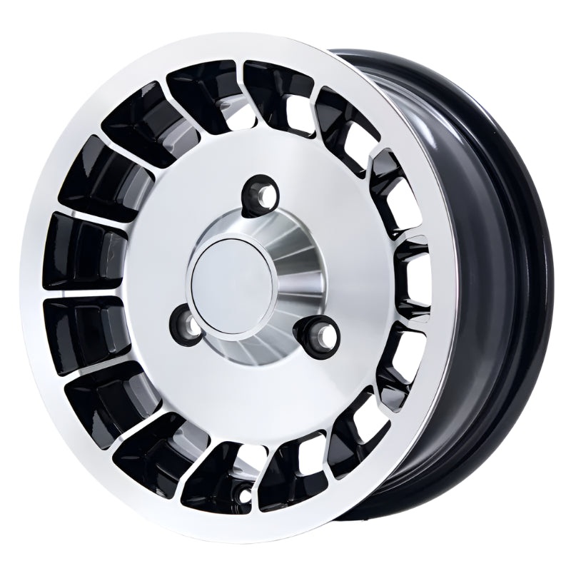 Porsche Maxilite Alpine Style Black Wheel – ET25 – 5.5×13 inch  R5-1355po