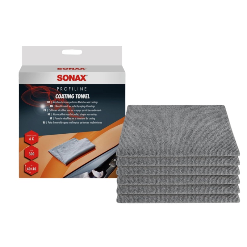 Sonax Microfiber Coating Towel – Pack Of 6
