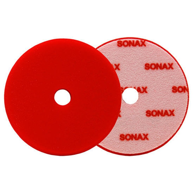 Sonax Red Dual Action Hard Cutting Pad – 5.5 Inch