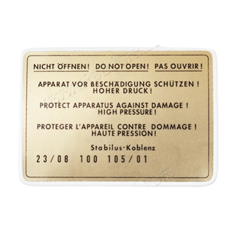 Porsche Decal For Hood/Engine Lid Strut – 911 – 912 | 1965-1968  SIC-511-001-00