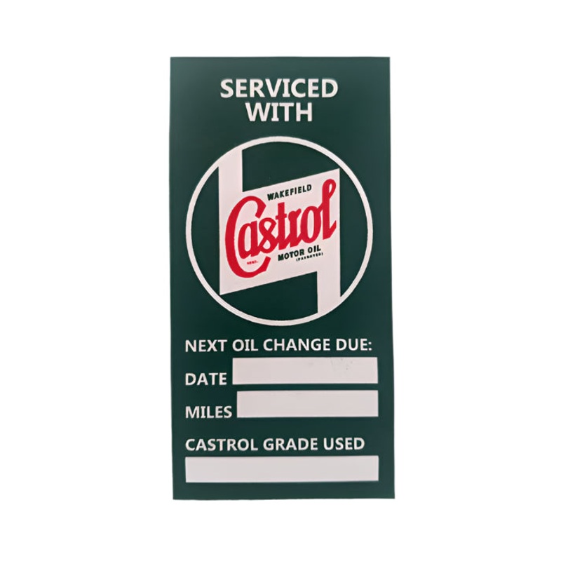 Castrol Classic A-Post Service Sticker