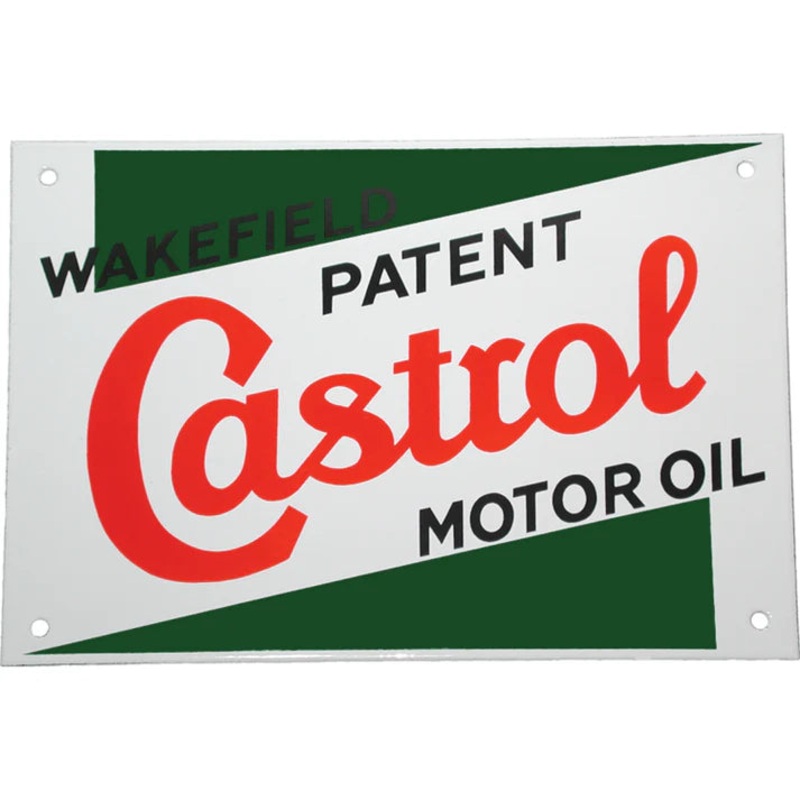 Castrol Classic Oil Enamel Metal Sign – 225mm x 180mm