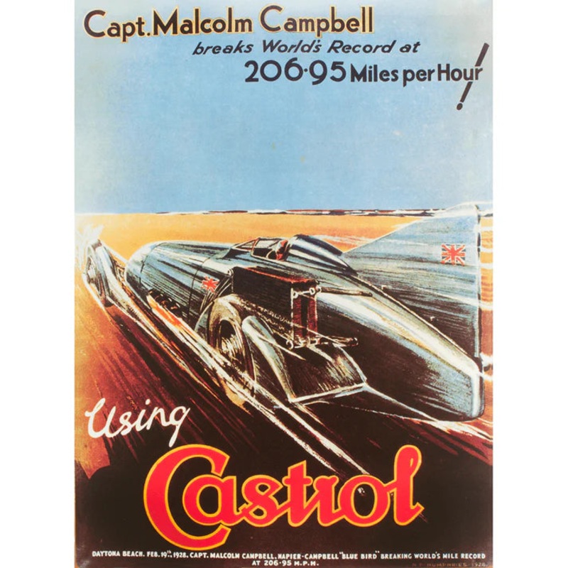 Castrol Classic 206 mph Landspeed Record Poster