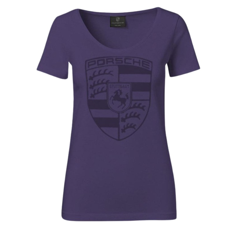 Porsche Crest Printed Womens Short Sleeve T-Shirt