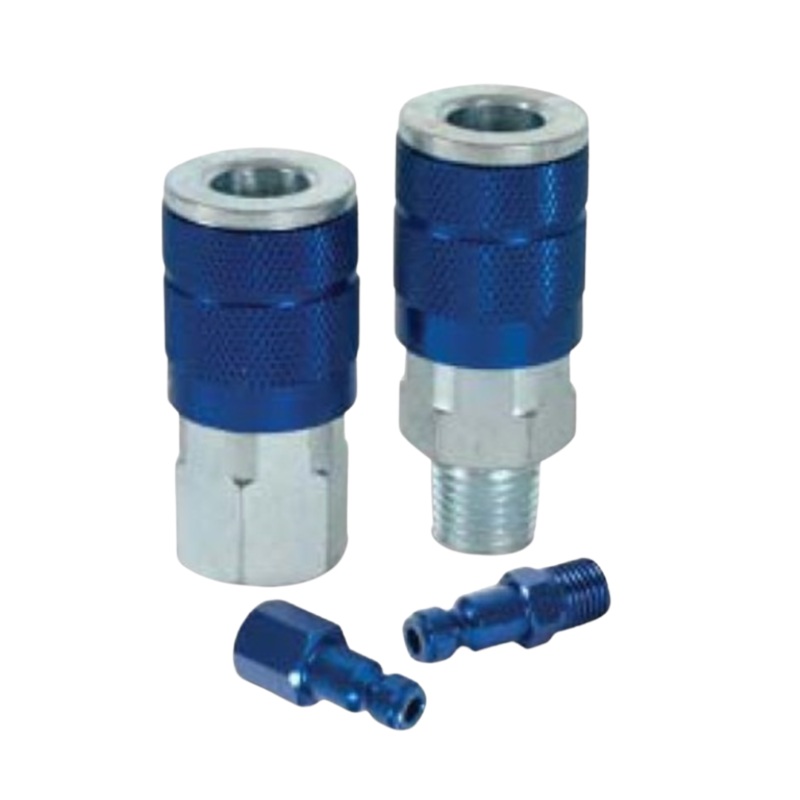 Fnpt Auto Standard Type C 1/4 Inch Blue Air Coupler