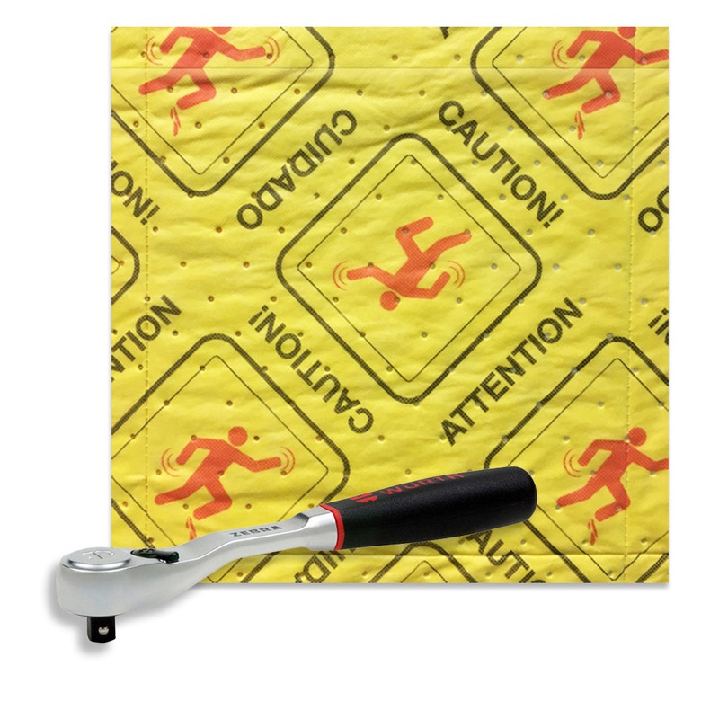 High Visibility Absorbent Pads And Zebra Reversible Ratchet