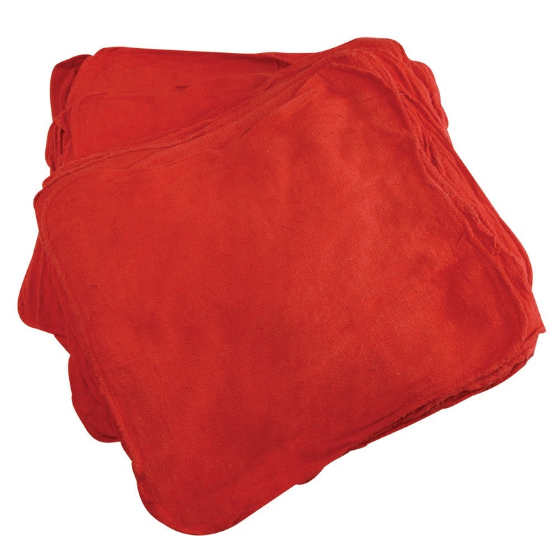 Red Shop Towels – 50 Piece