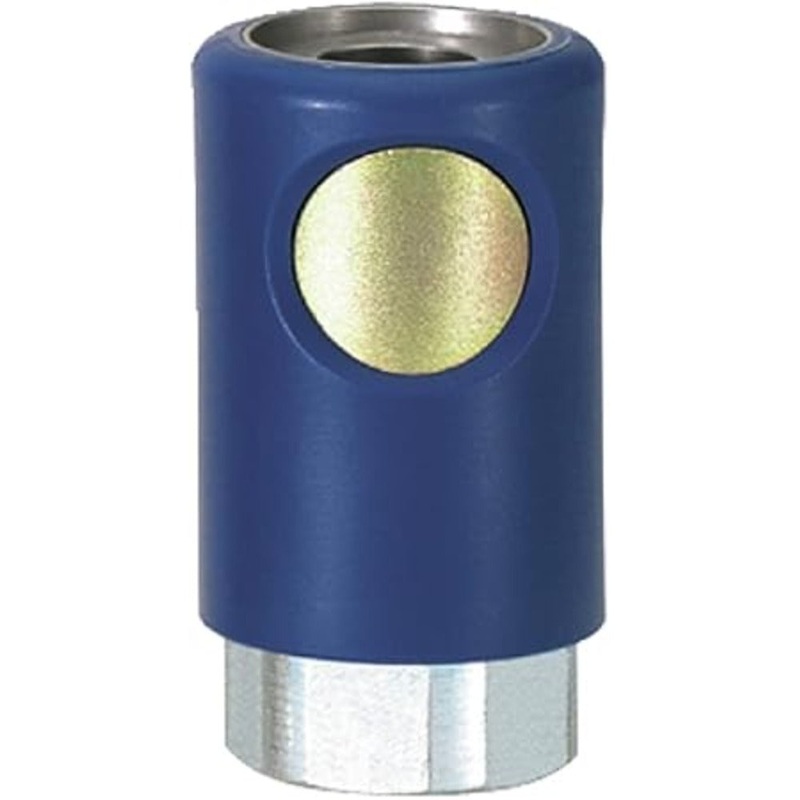 1/4 Inch Female Air Coupler Blue Push Button