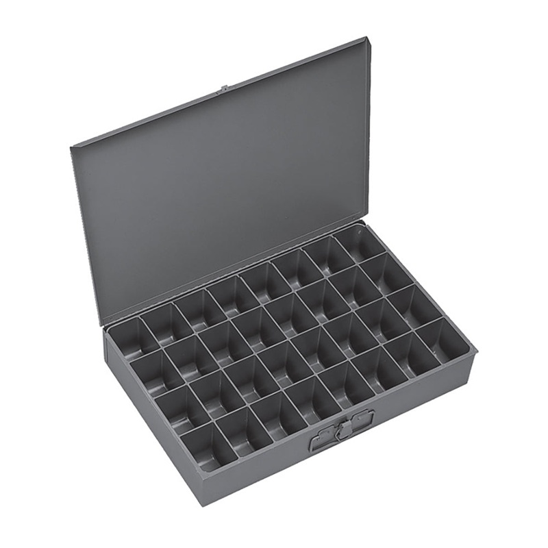 32 Compartment Large Steel Storage Box