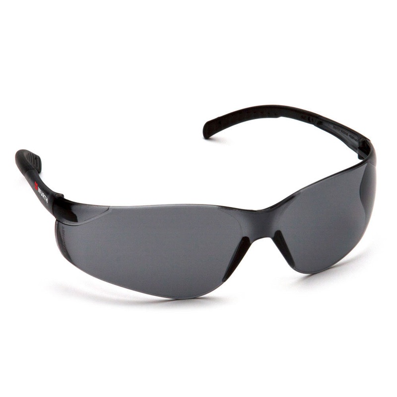 Fission Safety Glasses With Black Temple – Grey Lens