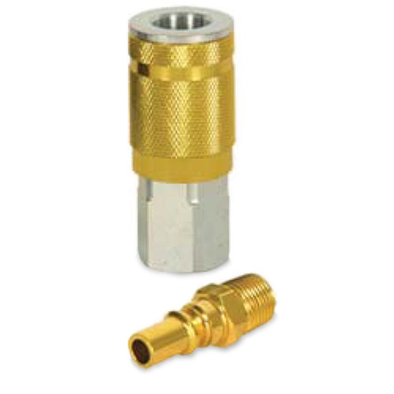 Fnpt Aro Type J Gold Air Nipple – 3/8 Inch