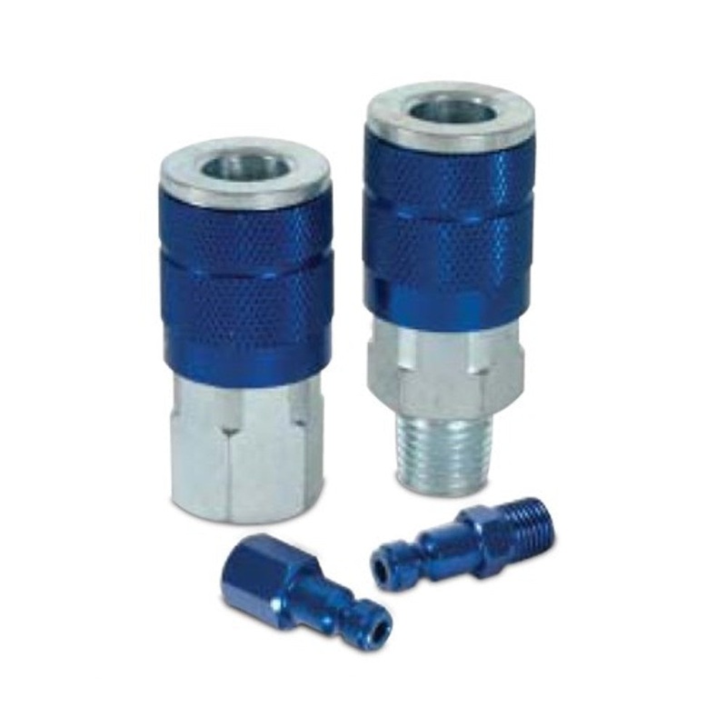 Fnpt Auto Type C Blue Air Nipple – 1/4 Inch