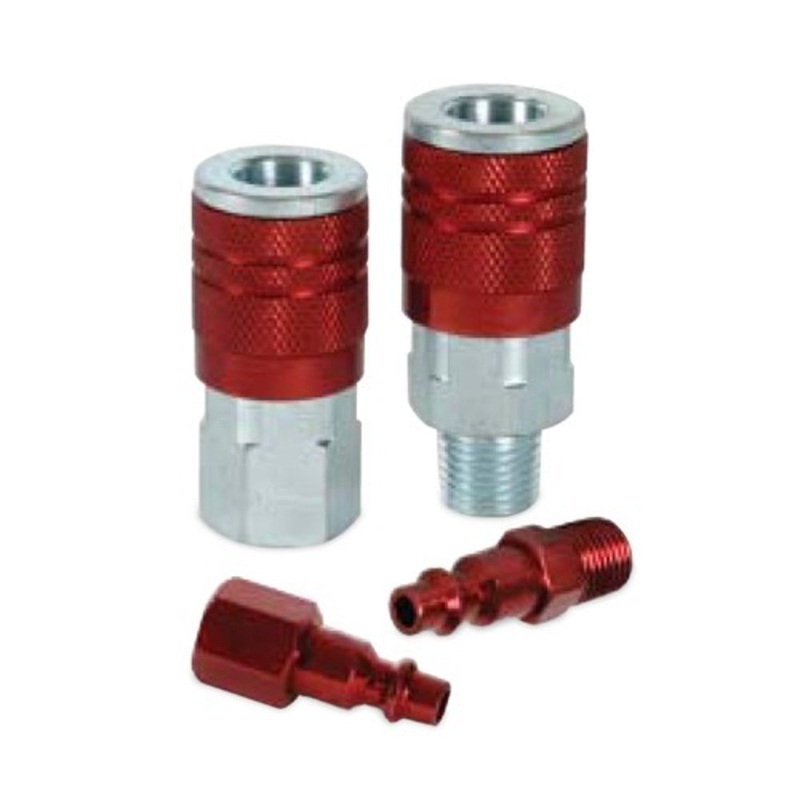 Fnpt Industrial Type D Red Air Nipple – 1/4 Inch