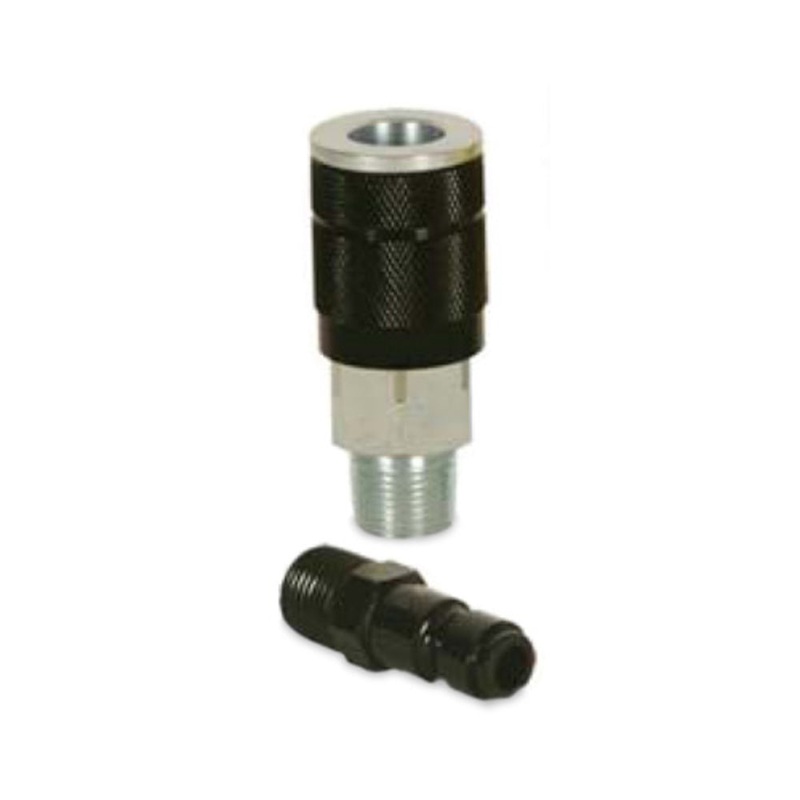 Fnpt Standard Type G 3/8 Inch Black Air Nipple