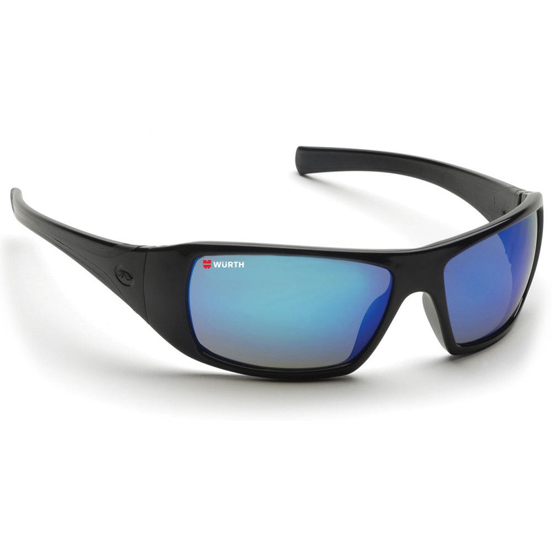 Ice Blue Mirror Lens Axis Safety Glasses