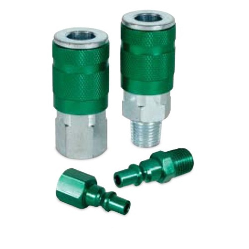 Mnpt Auto Standard Type B 1/4 Inch Green Air Nipple