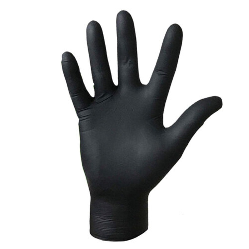 Nitrile Black Gloves – Large – 100 Per Box