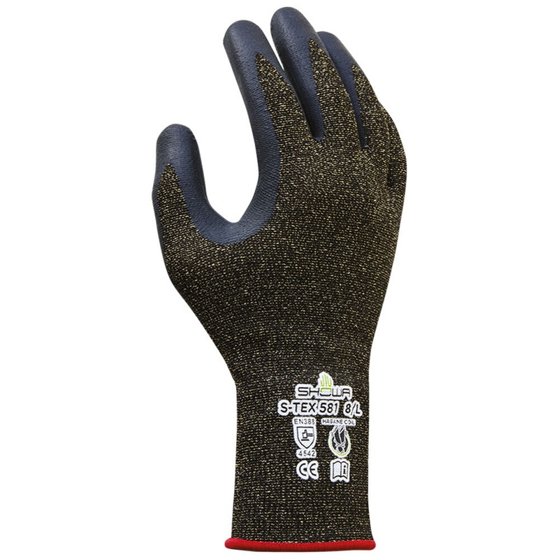 Showa Cut Resistant Coated Black Gloves – Small
