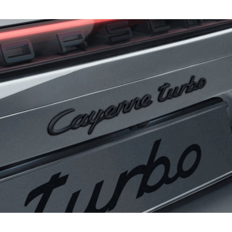 Cayenne Turbo Emblem Logo – Black – Cayenne | 2019-2025