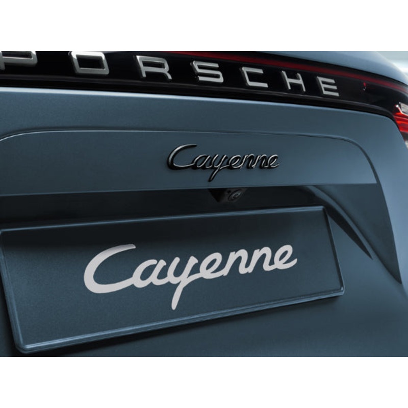 Rear Lid Emblem Logo – Black – Cayenne | 2019-2025
