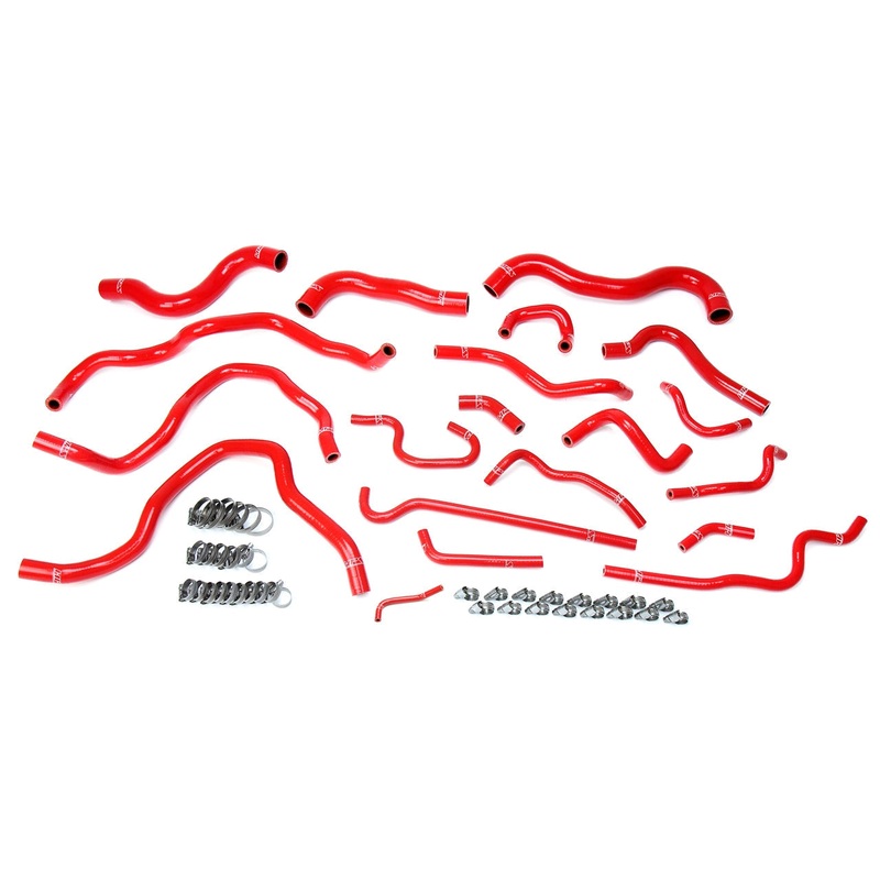 HPS Red Reinforced Silicone Radiator Heater Coolant Hose | 2016 – 2018 Honda Civic (57-1607-RED)