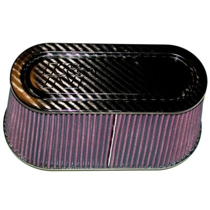 K&N 12in x 6in Base/9.938in x 3.938in Top/6in Universal Carbon Fiber Top and Base Filter (RP-5115)