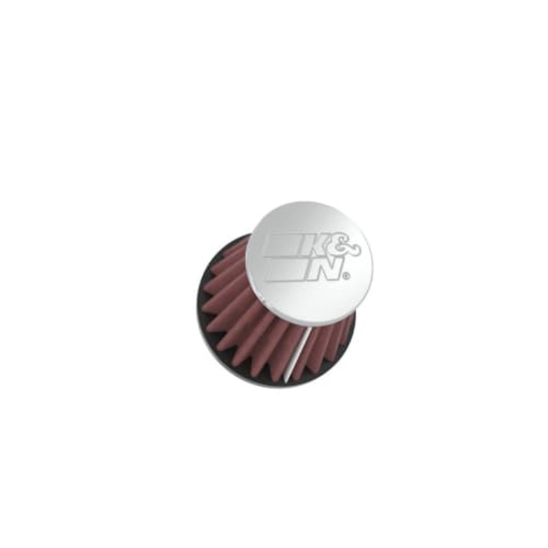 K&N 2.125in x 4in x 3in x 3in x 2in x 2.75in Universal Chrome Oval Tapered Filter (RC-1070)