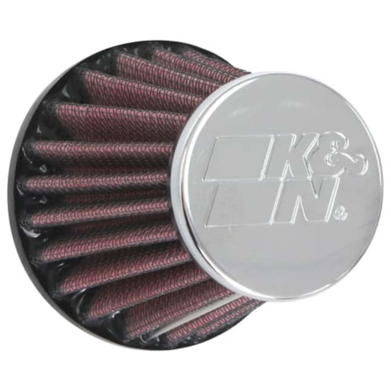 K&N 2in Top OD x 3in Base OD x 2.75in Round Tapered Universal Chrome Filter (RC-1090)
