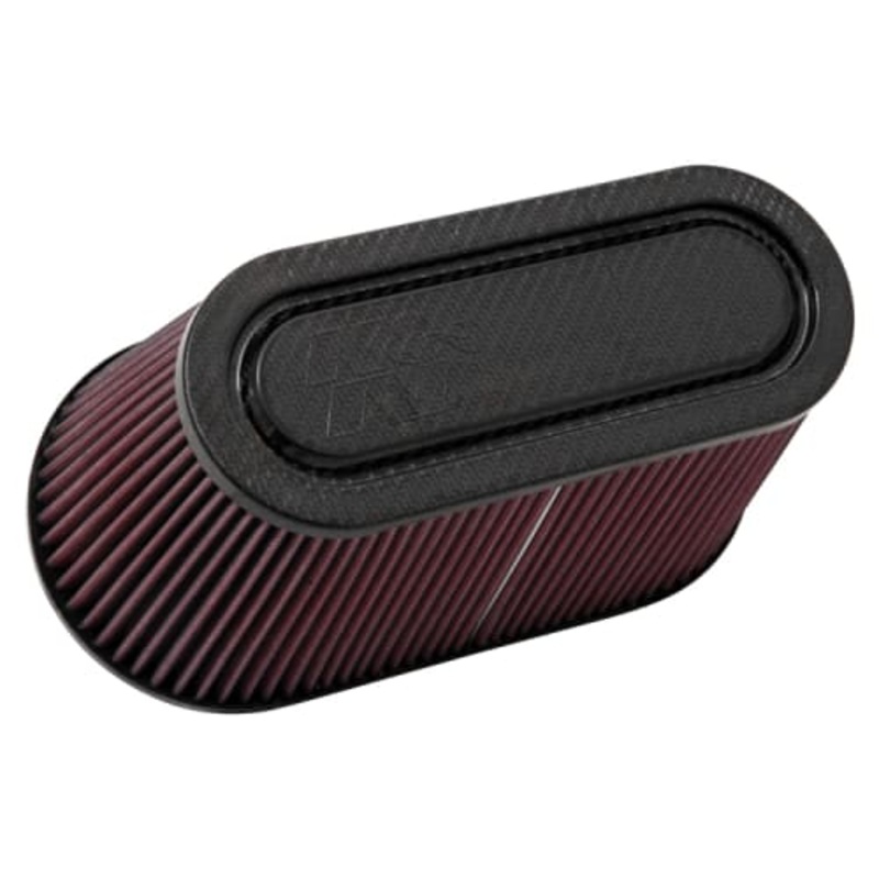 K&N 3-1/2in Flange OD/12x6in B/9-15/16×3-15/16in T/6in Carbon Fiber Universal Air Filter (RP-5182)