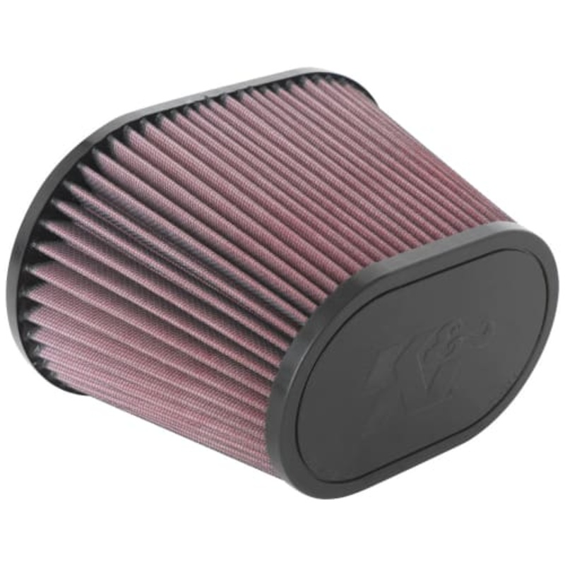 K&N 3.5in Flange ID x 8.5×5.25in B OD x 6.25x4in T OD x 5.5in Universal Clamp-On Air Filter (RU-5040)