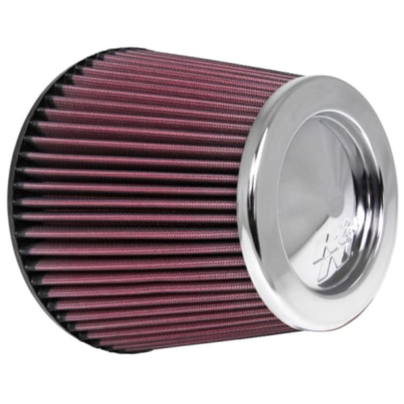 K&N 6in Flange ID x 7.5in Base OD x 5in Top OD x 6in Universal Chrome Filter (RC-4381)