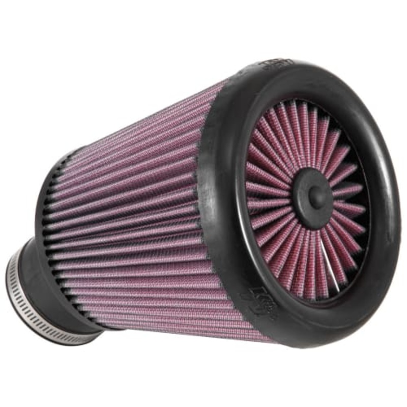 K&N 3in Flange 4.5in Base 6in Top 6.125in Height Stream Clamp-On Universal Filter (RX-3770)