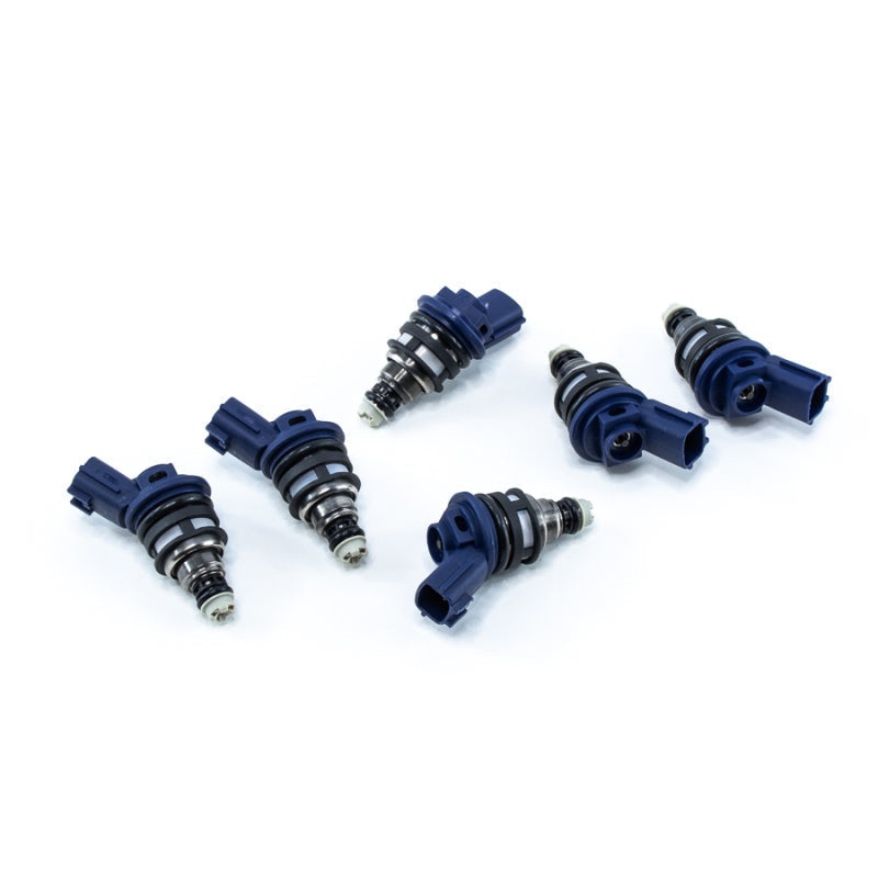 DeatschWerks 950cc Side Feed Injectors – Set of 6 | 1990-1996 Nissan 300ZX / 1993-1998 Nissan Skyline RB25DET (02J-01-0950-6)