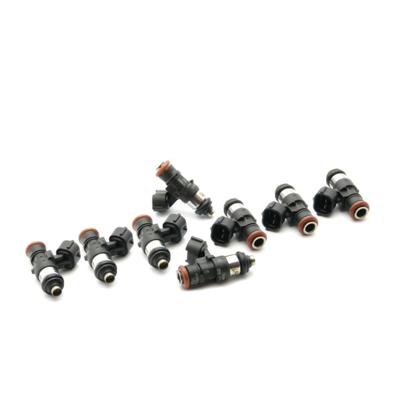 DeatschWerks Bosch EV14 40mm/14mm 220lb/hr Injectors – Set of 8 | Multiple Fitments (16S-00-2200-8)