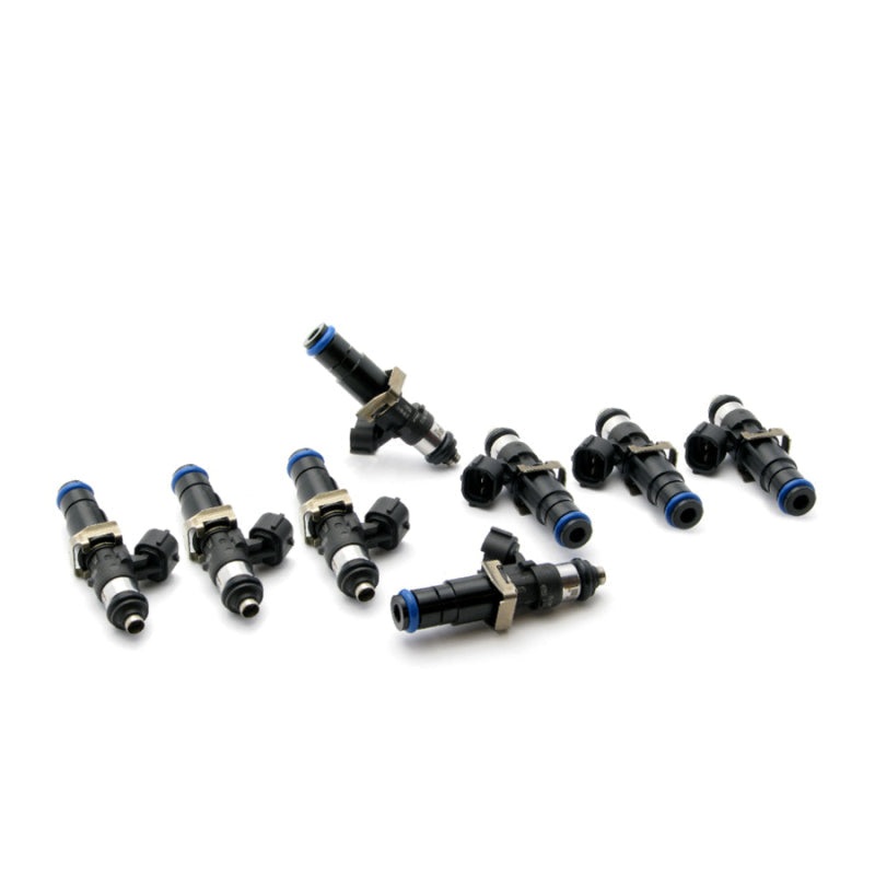 DeatschWerks Bosch EV14 60mm/14mm 220lb/hr Injectors – Set of 8 | Multiple Fitments (16S-13-2200-8)
