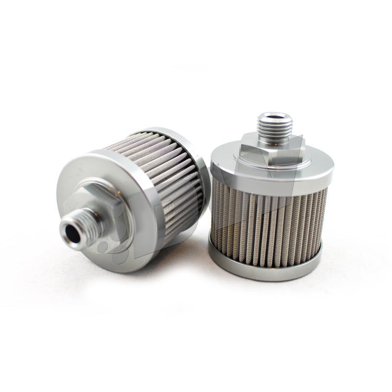 DeatschWerks Stainless Steel 6AN 100 Micron Universal Fuel Pump Pre-Filter (8-01-06100)