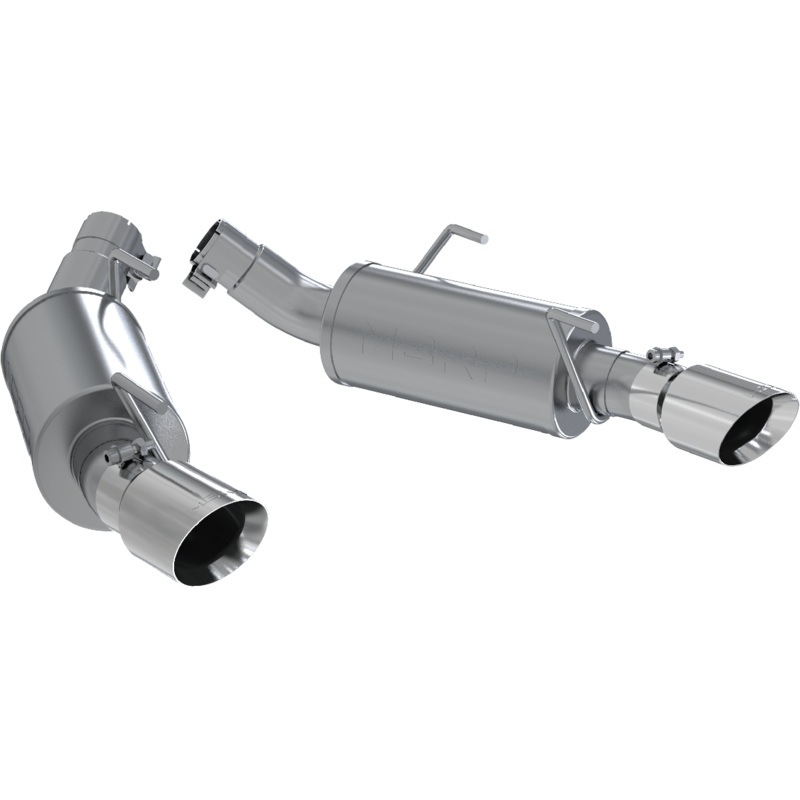 MBRP 2.5-Inch Street Profile Dual Exit Axle-Back Exhaust w/ Stainless Steel Tips | 2007 – 2010 Ford Mustang GT & GT500 (S7200AL)