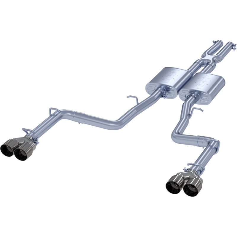 MBRP 2.5-Inch Street Profile Quad Exit Cat-Back Exhaust w/ Stainless Steel Tips | 2015 – 2023 Dodge Challenger (S7111AL)