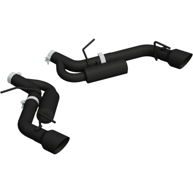 MBRP 3-Inch Armor BLK Dual Exit Axle-Back Exhaust w/ Black Tips | 2016 – 2024 Chevrolet Camaro SS (S7034BLK)