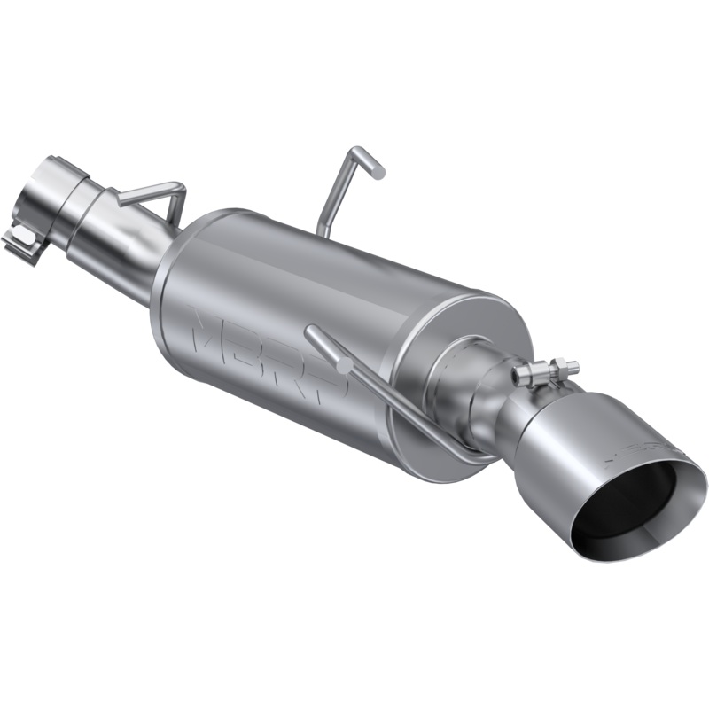 MBRP 3-Inch Street Single Exit Axle-Back Exhaust w/ Stainless Steel Tip | 2005 – 2010 Ford Mustang (S7217AL)