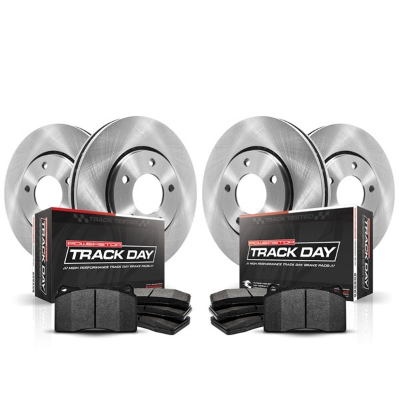Power Stop Front & Rear Track Day Brake Kit | 2011-2014 Ford Mustang GT(TDBK5943)