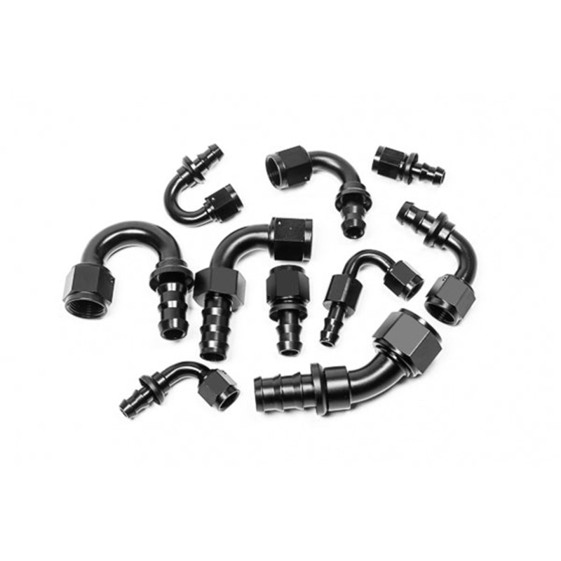 Radium Engineering -6An 45 Degree Push-Lok Hose End | Universal (14-0202)