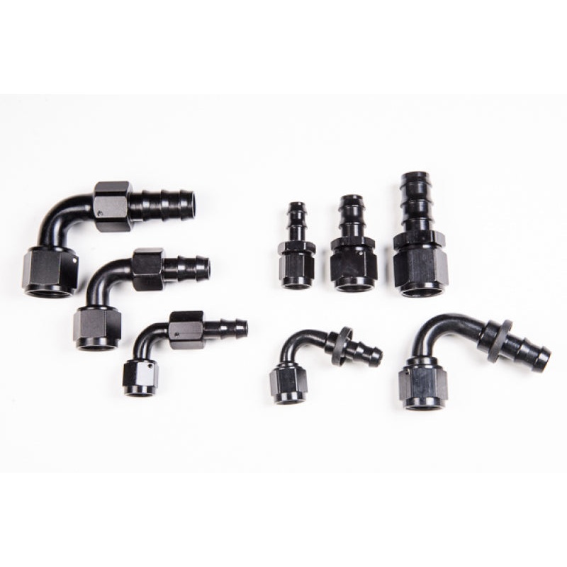 Radium Engineering 6An Straight Pushlok Hose End | Universal (14-0201)