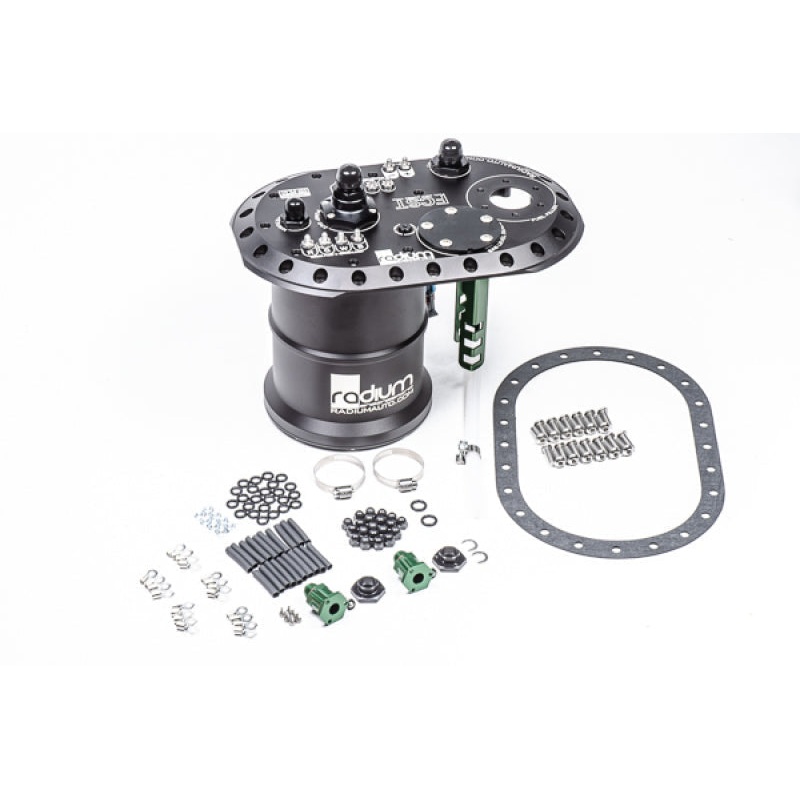 Radium Engineering Brushless Ti Automotive E5Lm Fuel Cell Surge Tank  | Universal (20-0693-00)