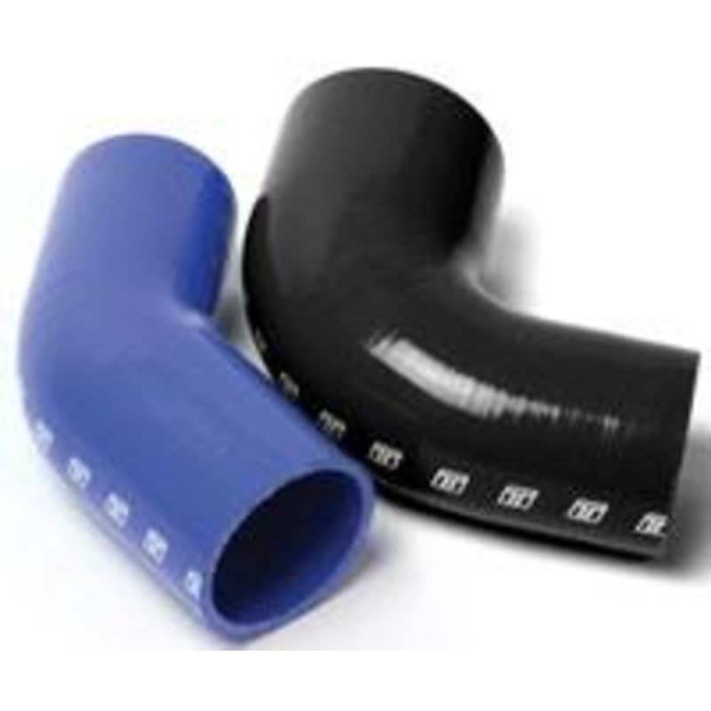 Turbosmart Silicone 90 Degree Reducer Elbow – Black 2.00 to 2.50 | Universal  (TS-HRE902025-BK)