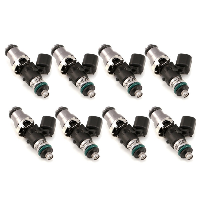 Injector Dynamics 1340cc Injectors – 48mm Length – 14mm Grey Top – 14mm Lower O-Ring Set of 8 (1300.48.14.14.8)