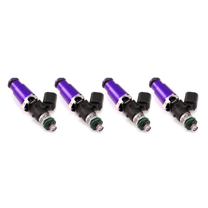 Injector Dynamics 1340cc Injectors – 60mm Length – 14mm Purple Top – 14mm Lower O-Ring Set of 4 (1300.60.14.14.4)