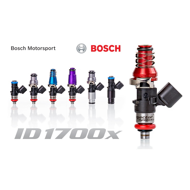 Injector Dynamics 1700cc Injector – 60mm Length – 11mm Blue Top – 14mm Lower O-Ring (1700.60.11.14)